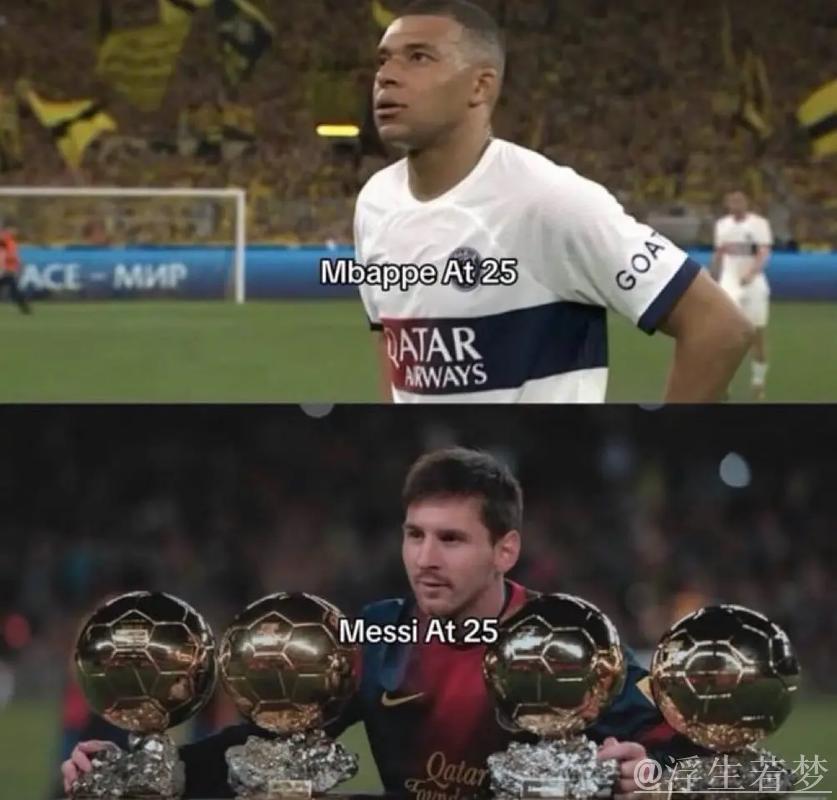 姆巴佩一数据五大联赛第一，但冲击金球奖，最大竞争对手还是梅西